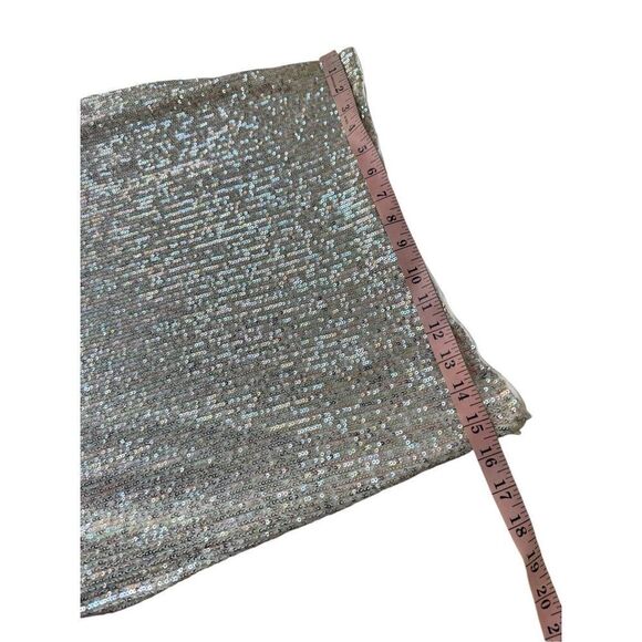 Walter Baker Crista Midi Skirt- Ice Sequin Size 10 - Picture 11 of 11